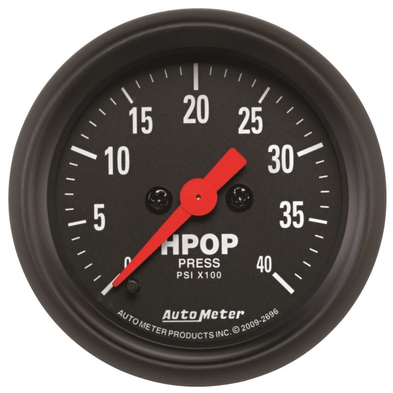 AutoMeter — GAUGE, HIGH PRESS OIL PUMP, 2 1/16", 4KPSI, DIGITAL STEPPER MOTOR, Z-SERIES