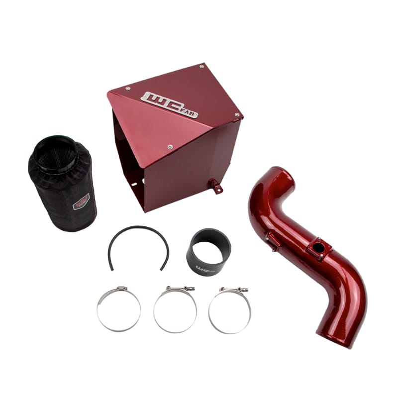 Wehrli — Intake Kit, 4in., for 2011-2016 Duramax LML, WCFab Red