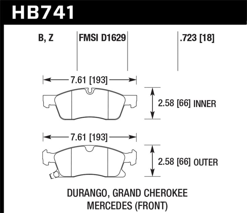 Hawk Performance — HPS 5.0 Disc Brake Pad