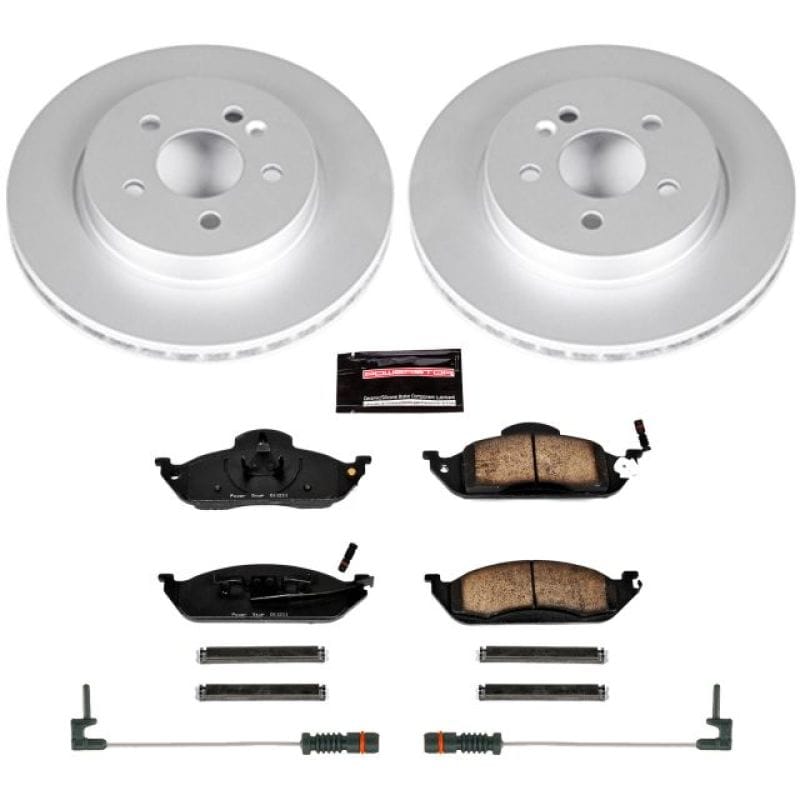PowerStop — Genuine Geomet Coated Rotor and Carbon-Fiber Ceramic Brake Pad Kit