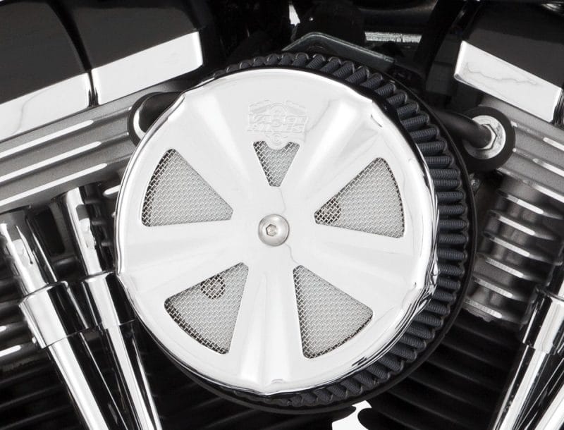 Vance and Hines — Vance & Hines Chrome Skullcap Crown Intake Cover