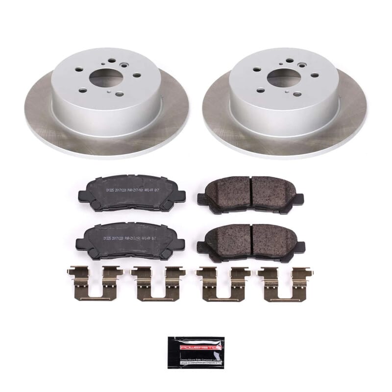PowerStop — Semi-Coated Rotor and Low-Dust Ceramic Brake Pad Kit