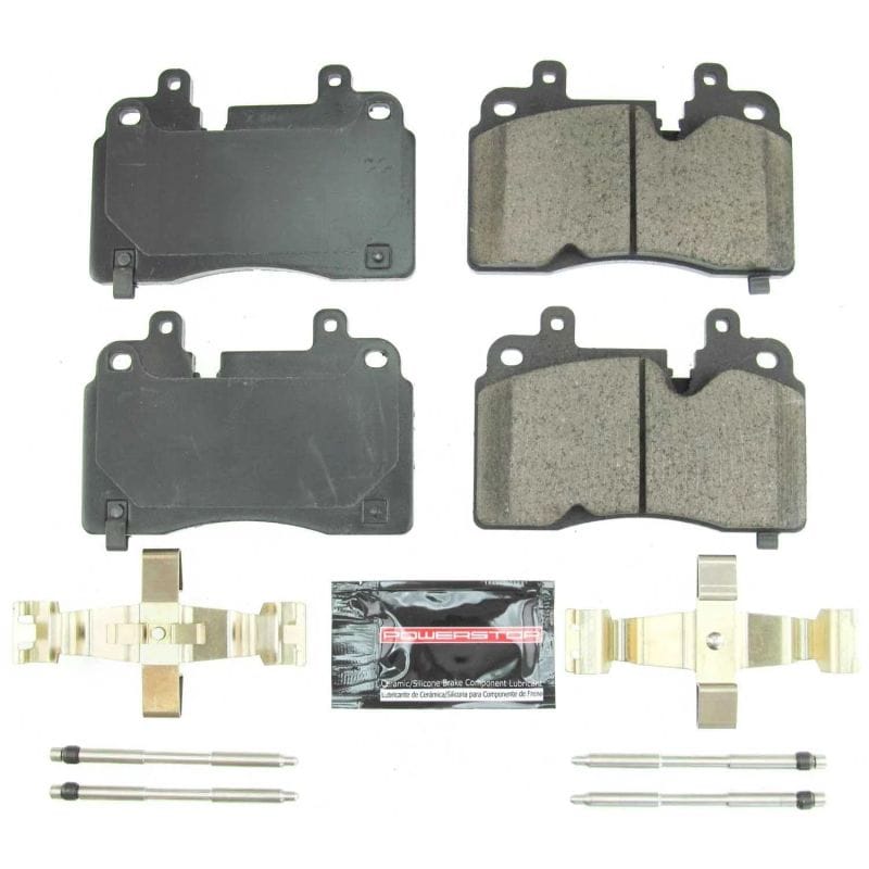 PowerStop — PowerStop - Z23 Daily Driver Carbon-Fiber Ceramic Brake Pads with Hardware Kit