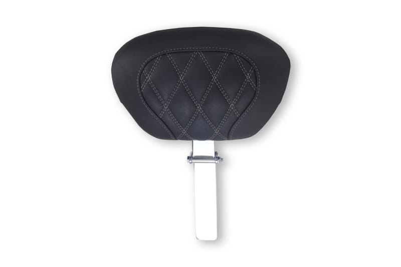 Mustang Motorcycle — Mustang 08-25 Harley FL Touring Rd King Sp, Rd Glide Ltd, Dble Diamond Driver Backrest - Black/GM