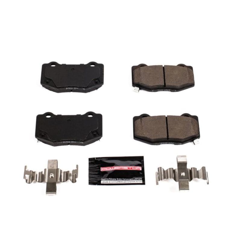 PowerStop — PowerStop - Z23 Daily Driver Carbon-Fiber Ceramic Brake Pads with Hardware Kit