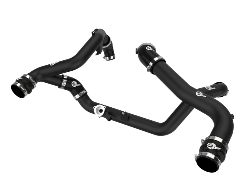aFe — aFe 20-23 Ford Explorer ST V6 3.0L (tt) BladeRunner Aluminum Hot and Cold Charge Pipe Kit - Black
Charge Pipe Kit