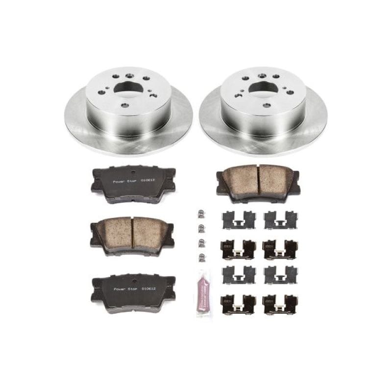 PowerStop — OE Stock Replacement Low-Dust Ceramic Brake Pad and Rotor Kit