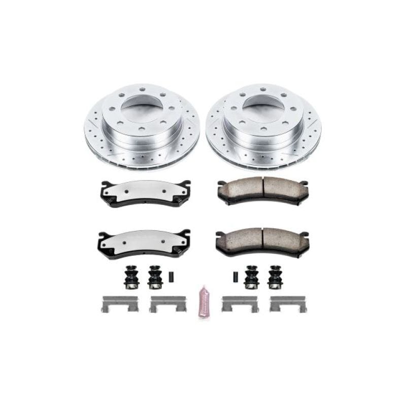 PowerStop — Z36 Truck and SUV Carbon-Fiber Ceramic Brake Pad and Drilled & Slotted Rotor Kit