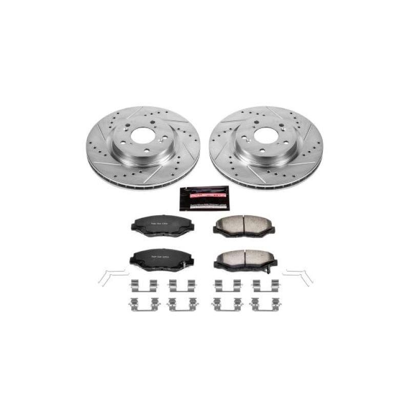 PowerStop — Z36 Truck and SUV Carbon-Fiber Ceramic Brake Pad and Drilled & Slotted Rotor Kit