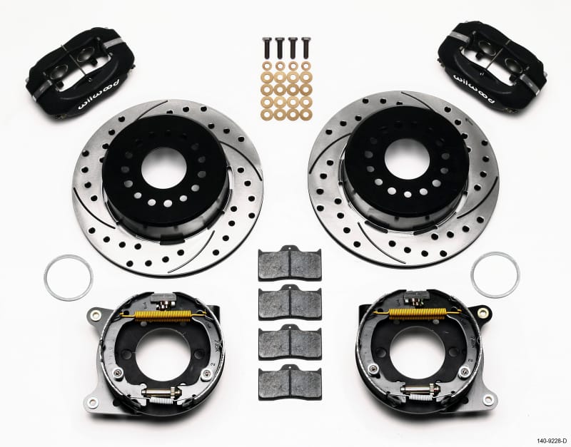 Wilwood — KIT,REAR,DISC/DRUM,05,8.8,2.66 OFFSET 1PC,SRP,BLACK POWDER COAT