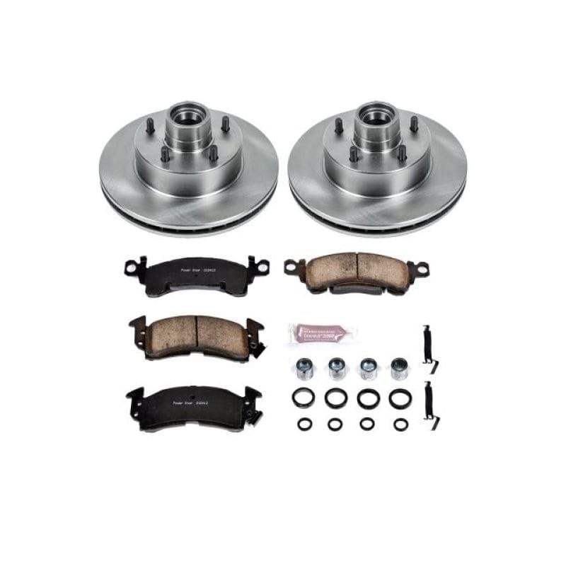 PowerStop — OE Stock Replacement Low-Dust Ceramic Brake Pad and Rotor Kit