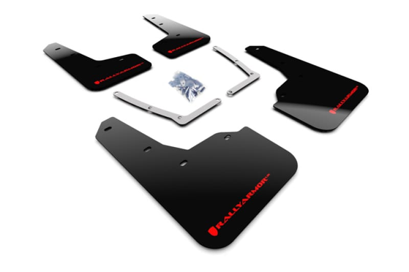 Rally Armor — Black Mud Flap/Red Logo