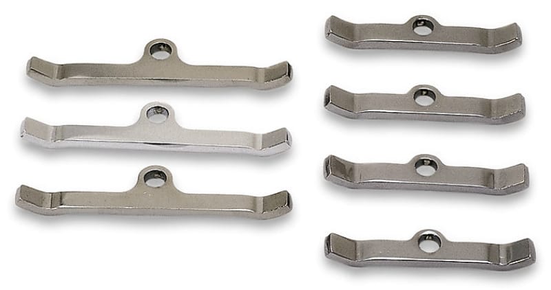 Moroso — Moroso Chevrolet Big Block Valve Cover Hold Downs - Steel - Chrome Plated - Set of 7