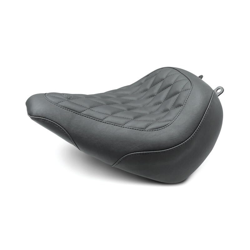 Mustang Motorcycle — Mustang 18-21 Harley Breakout Wide Tripper Solo Seat Diamond Stitch - Black