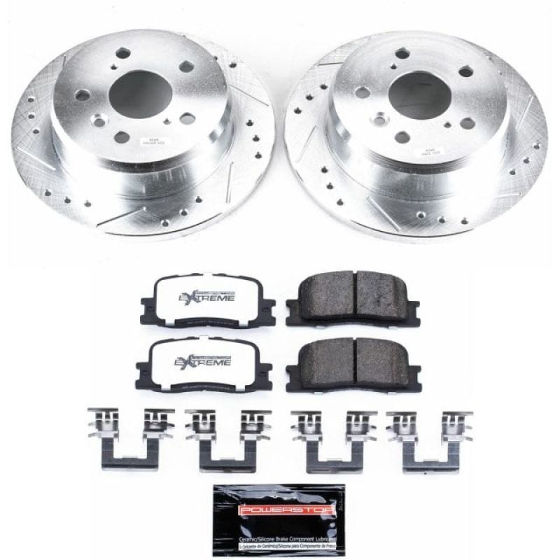 PowerStop — Z36 Truck and SUV Carbon-Fiber Ceramic Brake Pad and Drilled & Slotted Rotor Kit