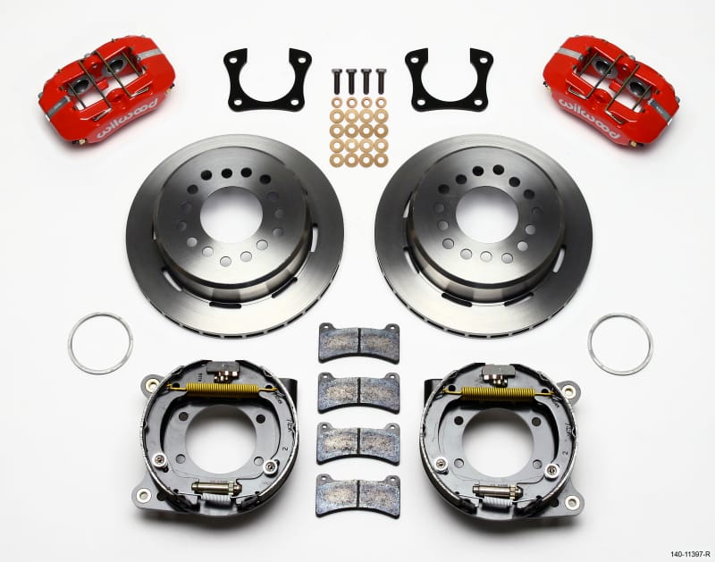 Wilwood — KIT,REAR,DISC/DRUM,OLDS/PONT,2.81 OFFSET 1PC 11.00,RED