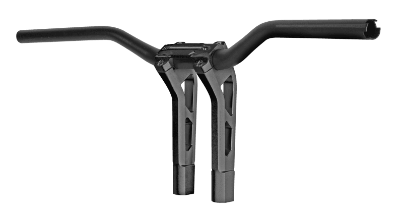 Performance Machine — Performance Machine Phatbar H-Bar Assy, 9in Riser, 1-1/4in Bar, Int Wire, Gauge Mount - Black Ops
