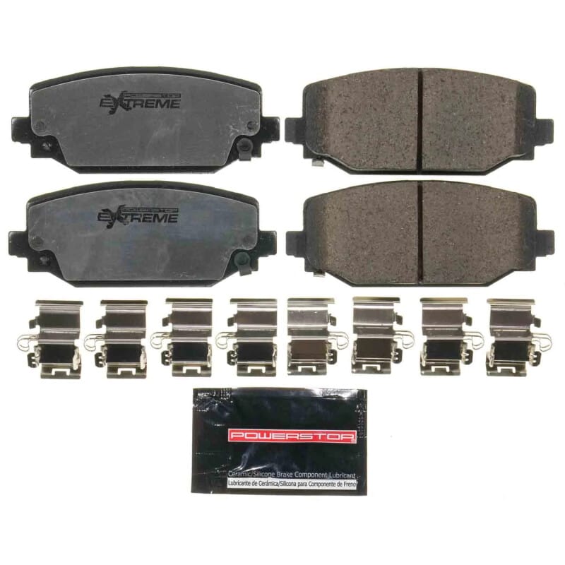 PowerStop — PowerStop - Z36 Truck and SUV Carbon-Fiber Ceramic Brake Pads with Hardware Kit