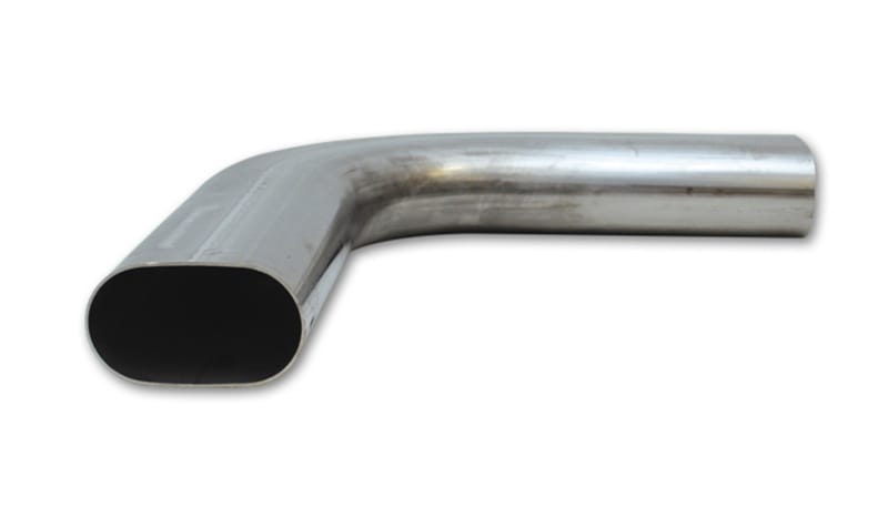 Vibrant — 3.5" Oval 90 Degree Mandrel Bend, 5.25" CLR, 6" x 6" Leg Length
90 Degree (horizontal) Oval Mandrell Bend, 3.5"
90 Degree Stainless Steel Bend