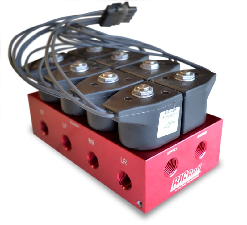 Ridetech — BigRed Analog 4 way air suspension control system with 5 gallon tank.