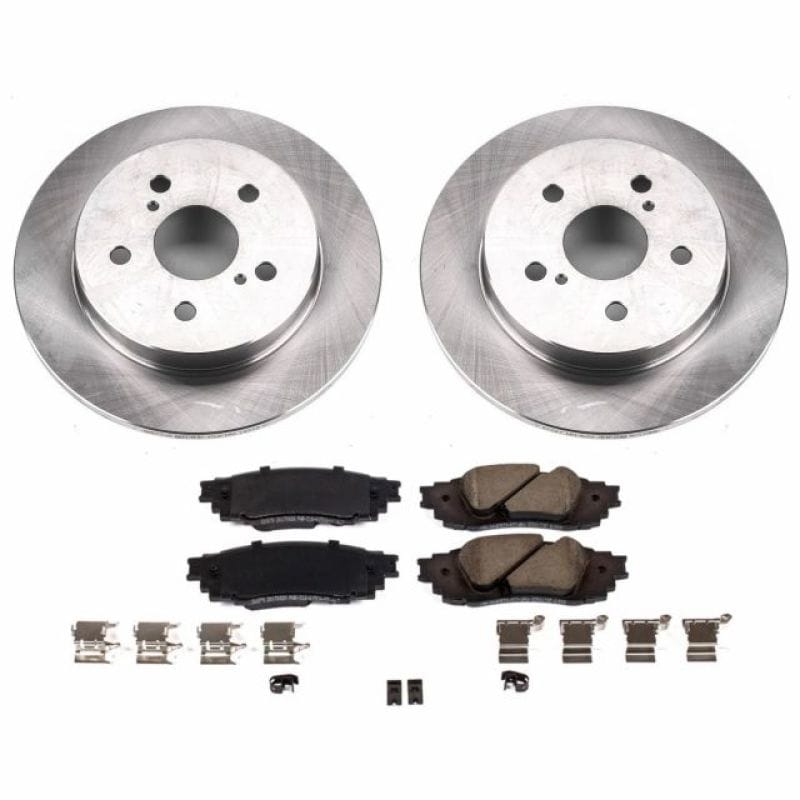 PowerStop — OE Stock Replacement Low-Dust Ceramic Brake Pad and Rotor Kit