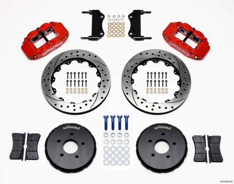 Wilwood — KIT,FRONT,NISSAN 350Z/G35,13.0 ROTOR,DRILLED,RED
