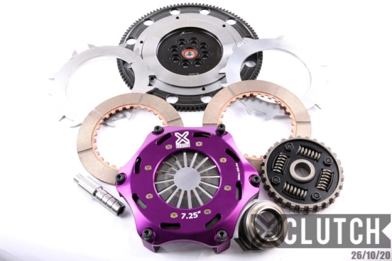 XCLUTCH — Clutch Kit Inc Chromoly Flywheel; 7  1/4" Twin Sprung Ceramic Clutch Discs