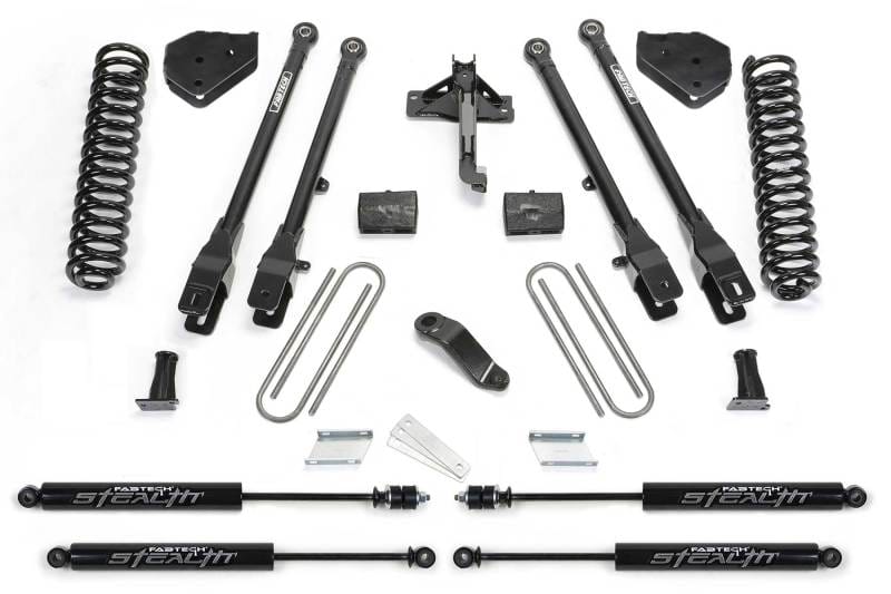 Fabtech — 6" 4LINK SYS W/COILS & STEALTH 2018 FORD F450/F550 4WD DIESEL
4 Link System