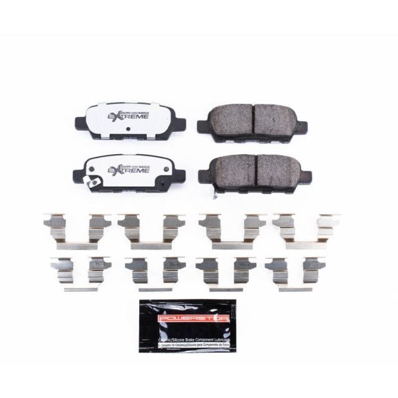 PowerStop — PowerStop - Z26 Performance Carbon-Fiber Ceramic Brake Pads with Hardware Kit