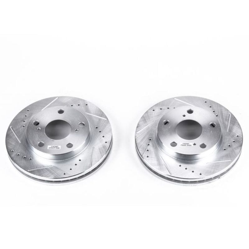 PowerStop — PowerStop Evolution Performance Drilled, Slotted & Plated Brake Rotor Pair