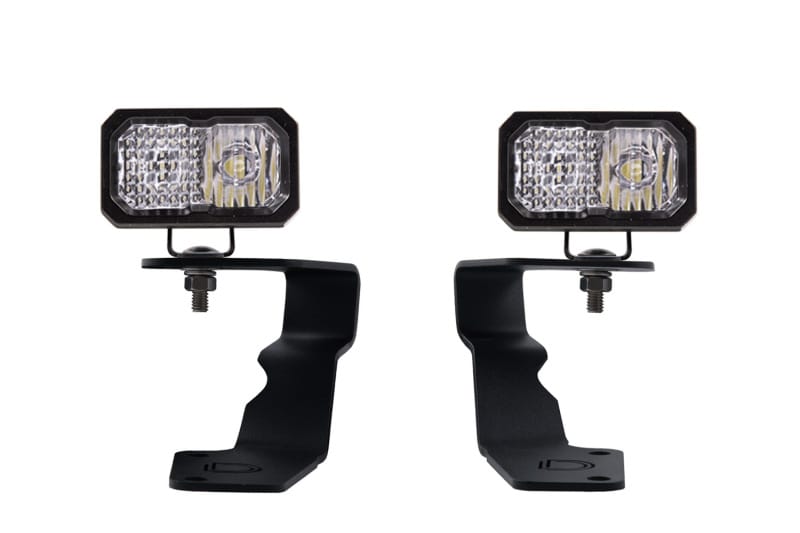Diode Dynamics — Allows you to mount two Stage Series 2" LED Pods above the hood.
Allows you to mount two C2 2.0 LED Pods above the hood.