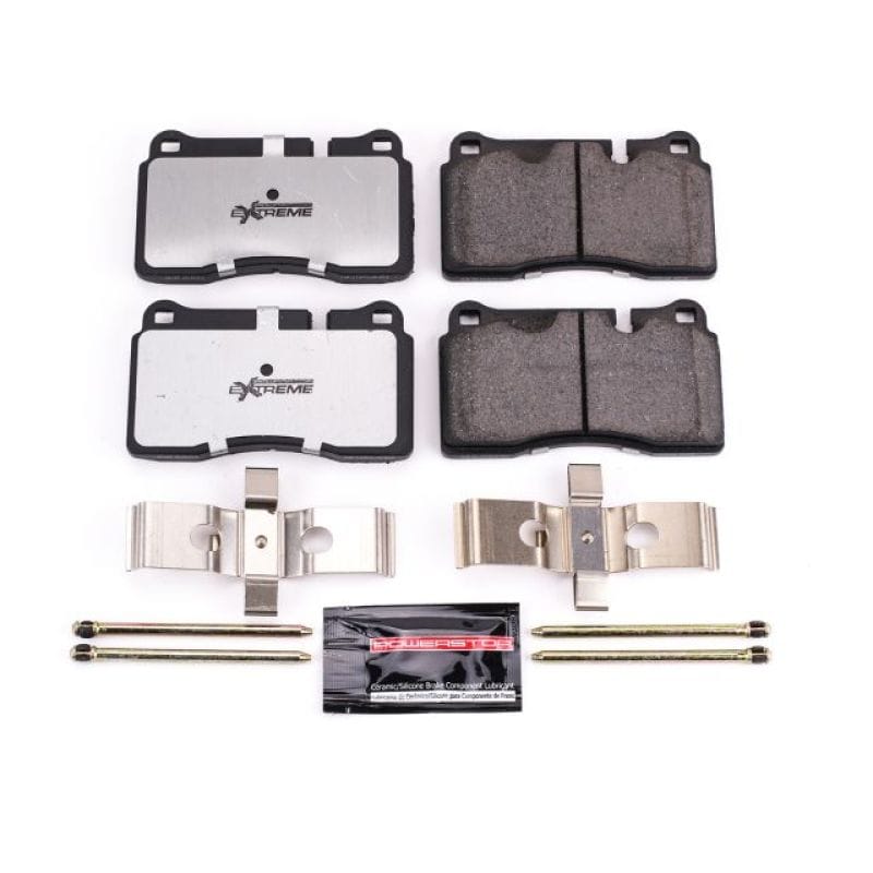 PowerStop — PowerStop - Z26 Performance Carbon-Fiber Ceramic Brake Pads with Hardware Kit