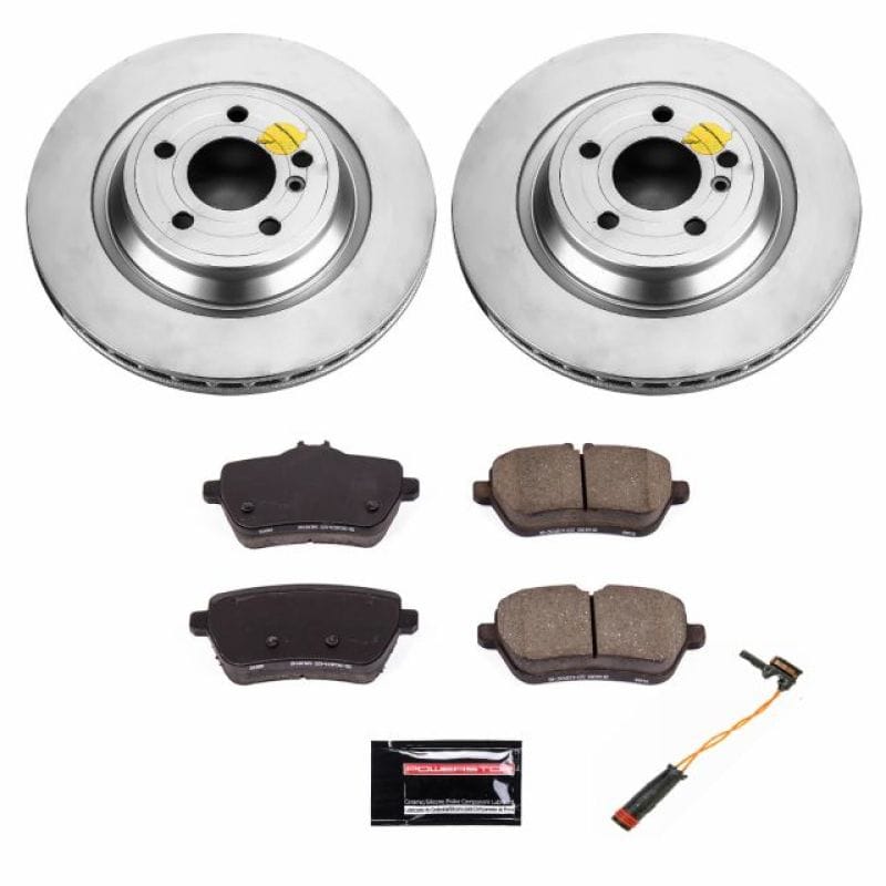 PowerStop — Genuine Geomet Coated Rotor and Carbon-Fiber Ceramic Brake Pad Kit