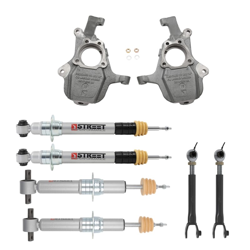 Belltech — Front And Rear Complete Kit W/ Street Performance Struts
LOWERING KIT W/ STREET PERFORMANCE STRUTS - 1104SP