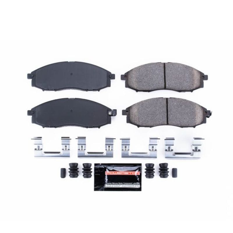 PowerStop — PowerStop - Z23 Daily Driver Carbon-Fiber Ceramic Brake Pads with Hardware Kit
