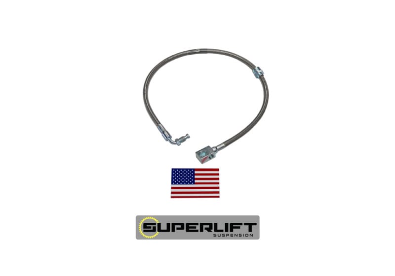 Superlift — Bulletproof Brake Hose - Front - 78-79 F-150/Bronco w/ 4-9" Lift
Bulletproof Brake Hose-Front-78-79 F-150/Bronco w/4-9in. Lift
