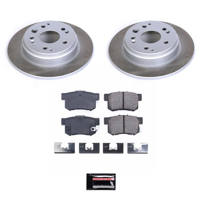 PowerStop — Semi-Coated Rotor and Low-Dust Ceramic Brake Pad Kit