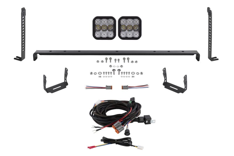 Diode Dynamics — Diode Dynamics 14-23 Toyota 4Runner SS5 Stealth Grille LED 2-Pod Kit Sport - White Combo
