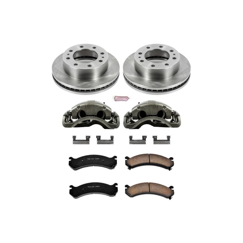 PowerStop — OE Stock Replacement Low-Dust Ceramic Brake Pad, Rotor and Caliper Kit