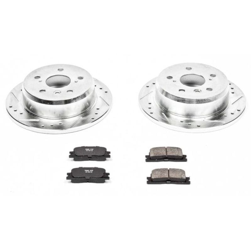PowerStop — Z23 Daily Driver Carbon-Fiber Ceramic Brake Pad and Drilled & Slotted Rotor Kit