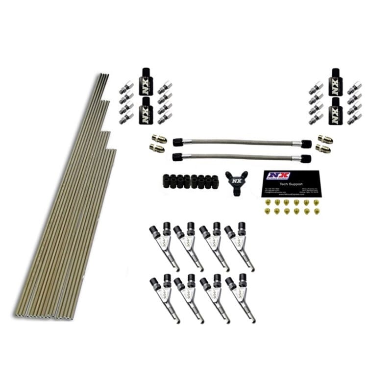 Nitrous Express — 8-CYL SSV/STD PLUMBING KIT W/O SOLENOIDS W/ 300HP JETS (INCL. ALL NECESS. HARD.)
Nitrous Oxide Plumbing Kit