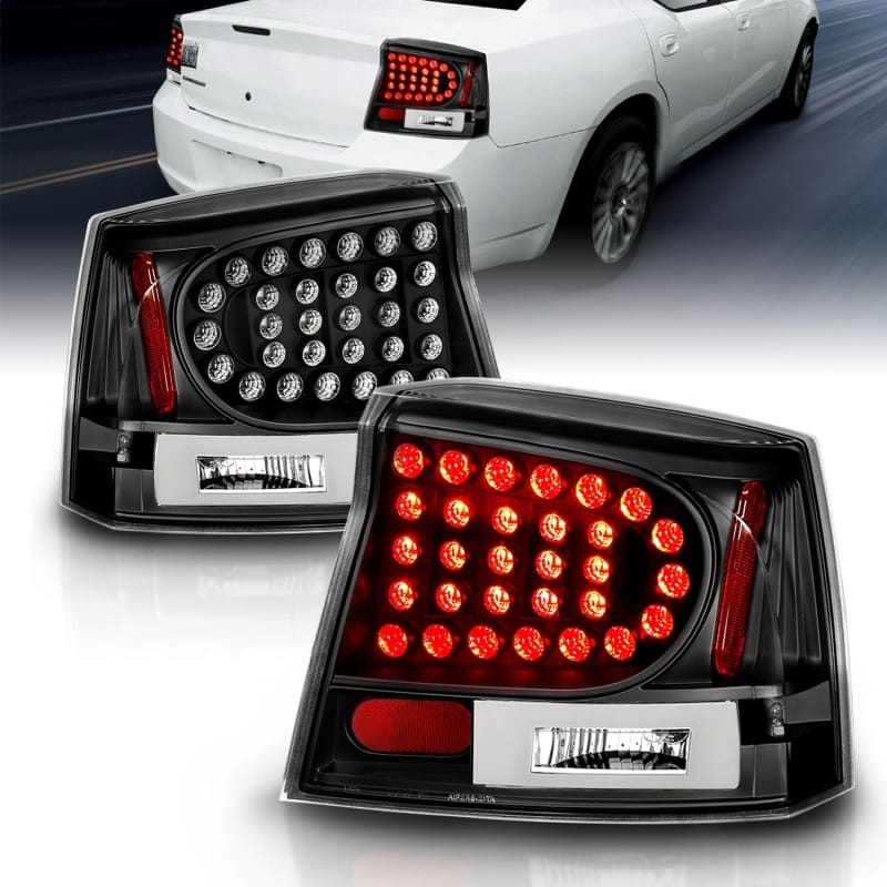 ANZO — ANZO 2006-2008 Dodge Charger LED Taillights Black