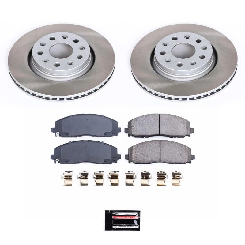 PowerStop — Semi-Coated Rotor and Low-Dust Ceramic Brake Pad Kit