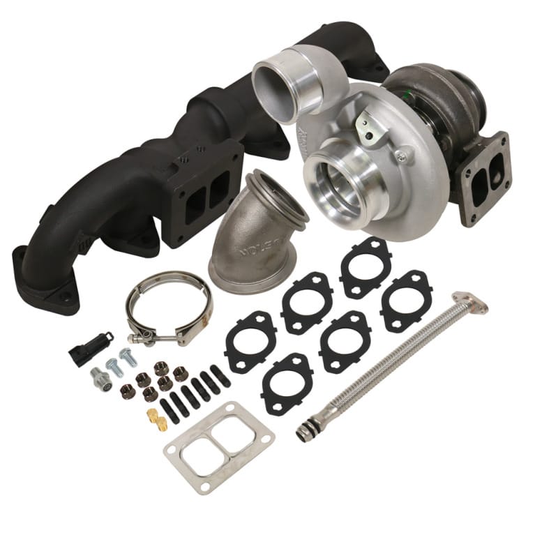 BD Diesel — BD Iron Horn 5.9L Cummins Turbo Kit S363SXE/80 0.91AR Dodge 2003-2007
Iron Horn Turbocharger Kit