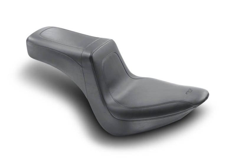 Mustang Motorcycle — Mustang 06-17 Harley Softail Wide Tire (200mm) Squareback 1PC Seat - Black