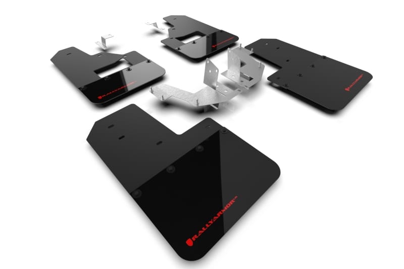Rally Armor — Black Mud Flap/Red Logo