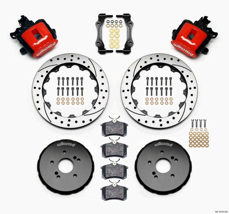 Wilwood — KIT,REAR,CPB,S2000,12.90x.81 ROTOR DRILLED,RED