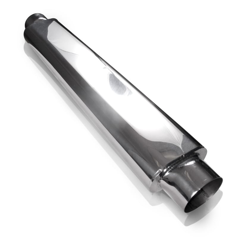 Stainless Works — Stainless Works Smooth Oval 2-1/2" Muffler