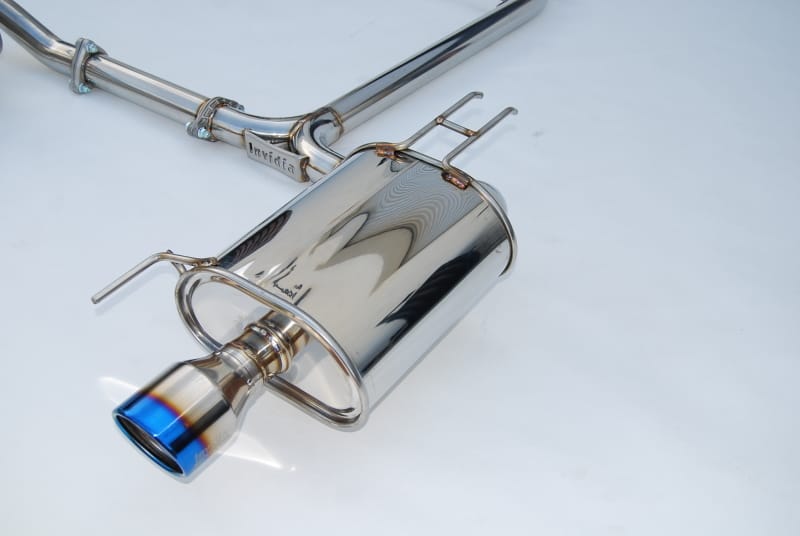 Invidia — Invidia 04-08 Acura TSX Q300 Rolled Titanium Tip Cat-Back Exhaust
