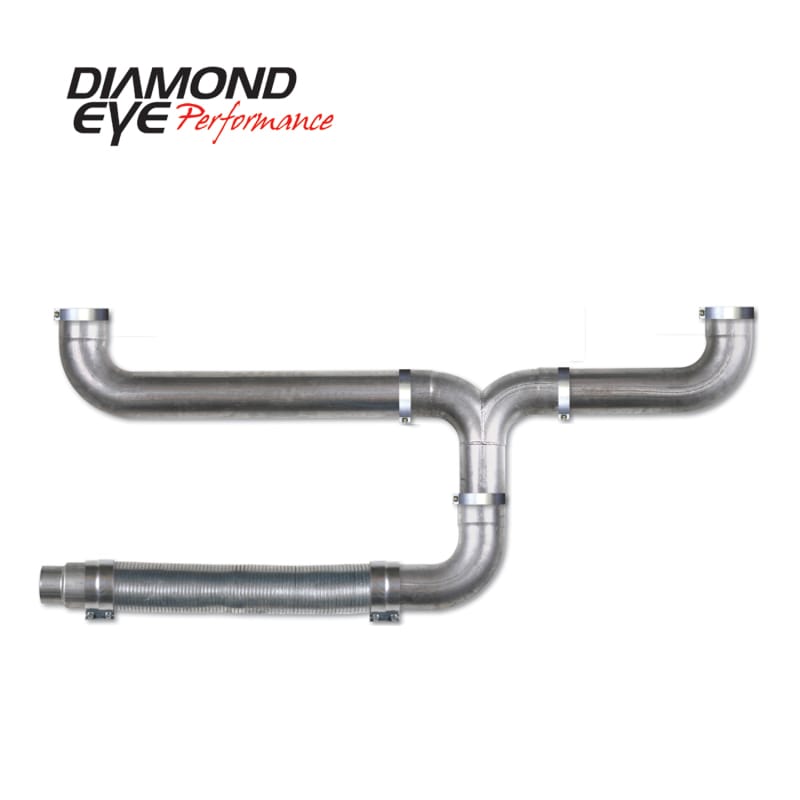 Diamond Eye Performance — UNIVERSAL STACK KIT-5in. ALUMINIZED-PERFORMANCE DIESEL EXHAUST KIT
